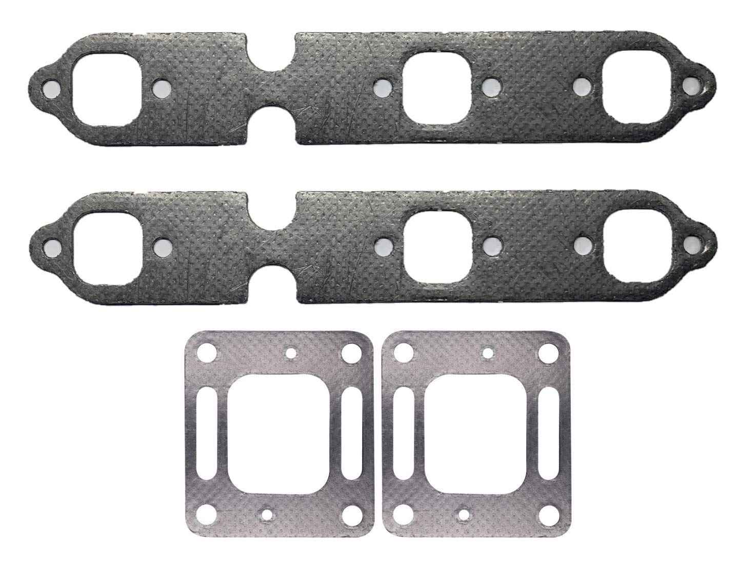LucaSng exhaust manifold gasket set for MerCruiser 4.3L V6 engines, marine-grade durability for boating.