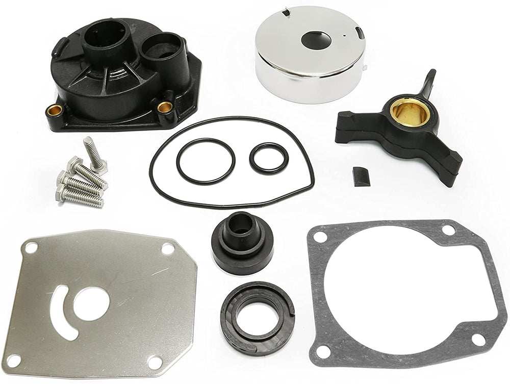 LucaSng water pump kit front view for Johnson/Evinrude 40-50 HP outboards; reliable cooling potential.