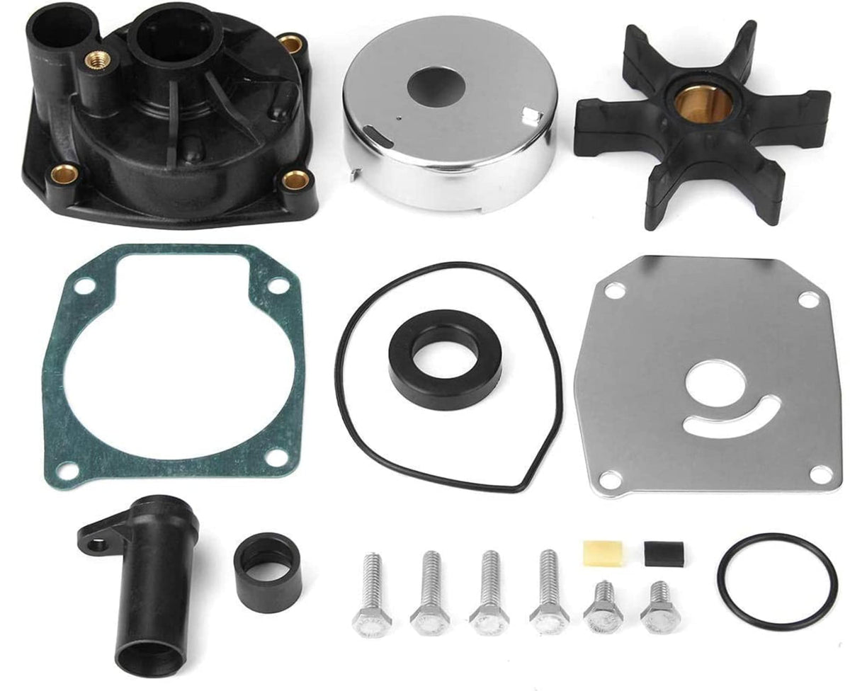 LucaSng water pump rebuild kit contents laid out for quick assembly and reliability