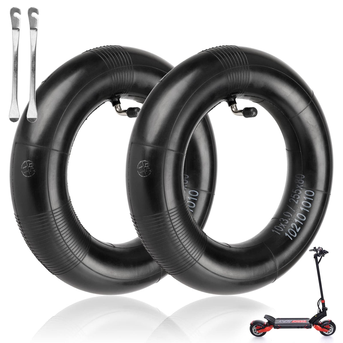 LUCK4U 2-pack inner tube with 90-degree valve for easy inflation
