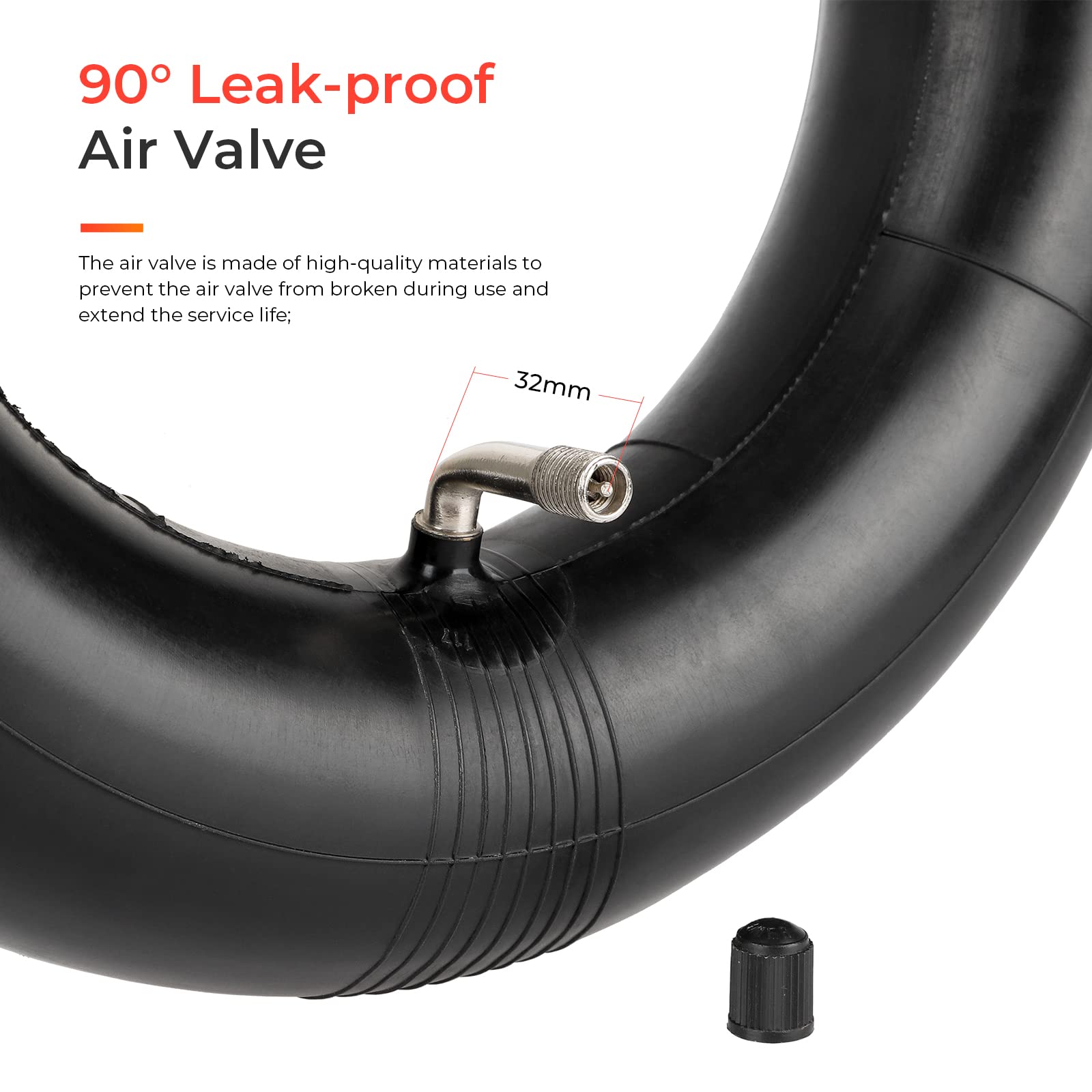 LUCK4U inner tube suited for 90/65-6.5 and 80/65-6.5 tires