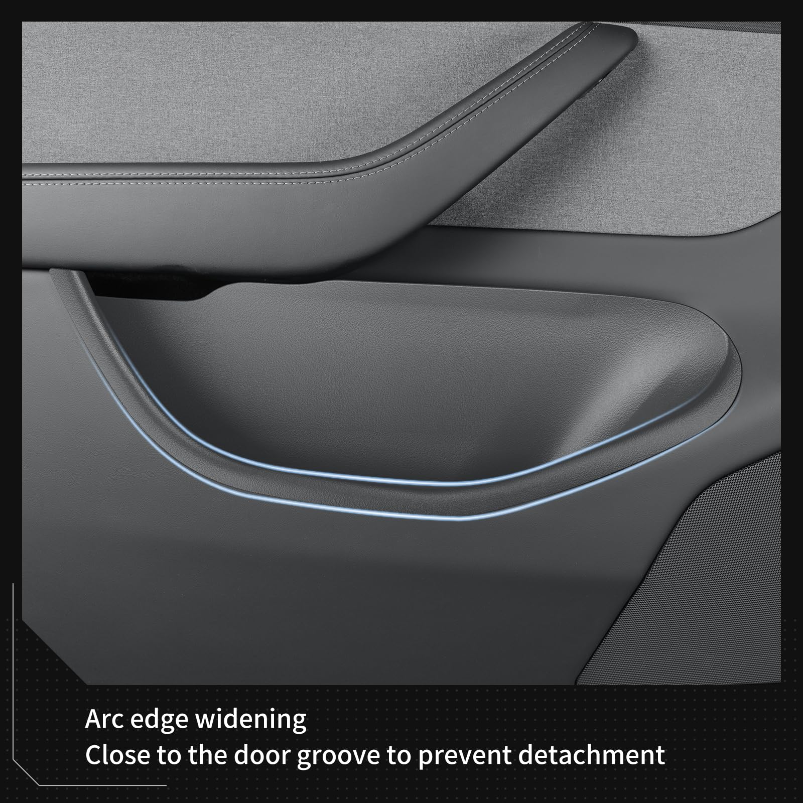Luckeasy installation guide shows simple, tool-free fit without door interference.