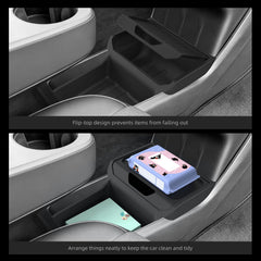 LUCKEASY top-compartment provides quick access for small items in Model Y.