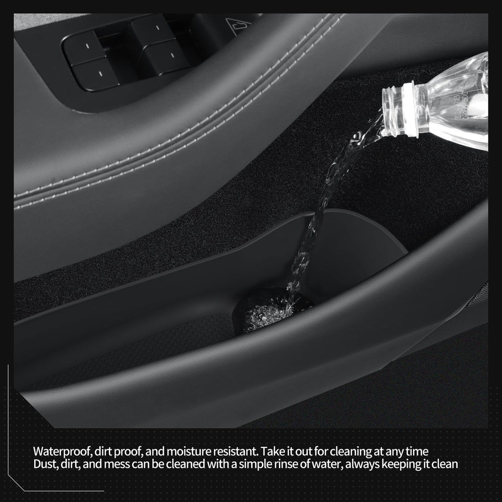 Luckeasy semi-wrap design hugs the door edge to keep dust out