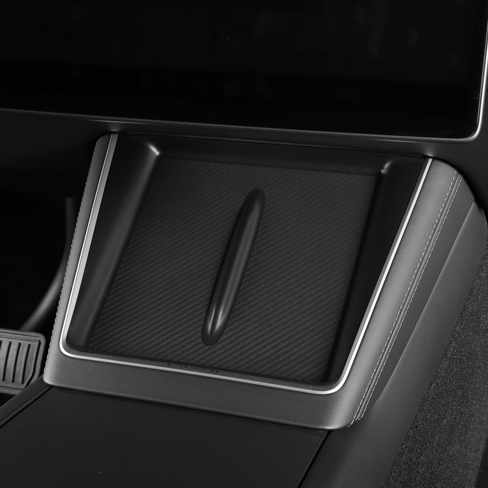 LUCKEASY precise fit for Model Y Juniper charging area supports uninterrupted charging