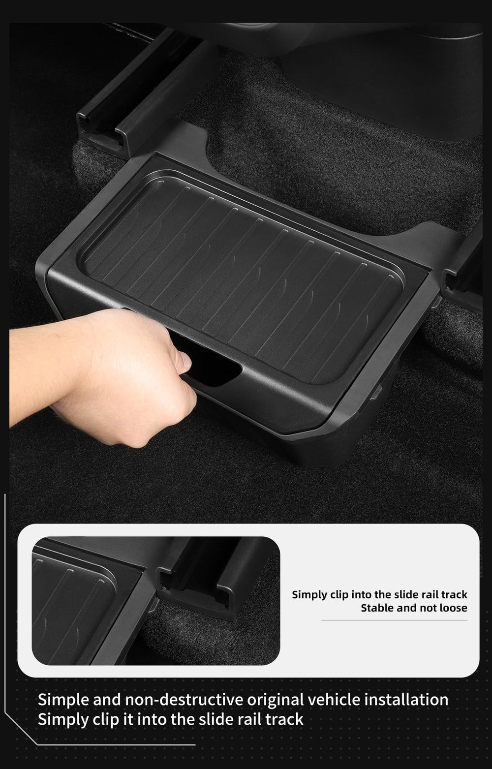 LUCKEASY accessibility behind the armrest keeps essentials within reach.