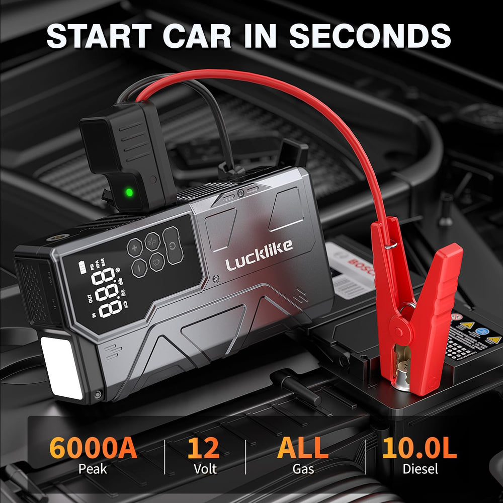 Lucklike W210 150 PSI air pump inflates tires quickly.