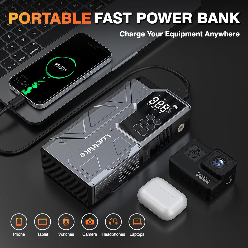 Lucklike W210 carrying case keeps accessories organized.