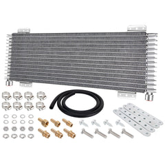 Lucky Seven 40k transmission oil cooler front view enhances cooling capacity for heavy-duty trucks.