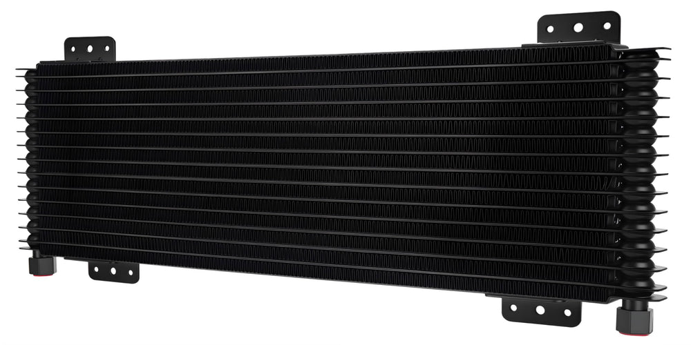 Lucky Seven 40k transmission cooler front view optimized for heavy-duty cooling.