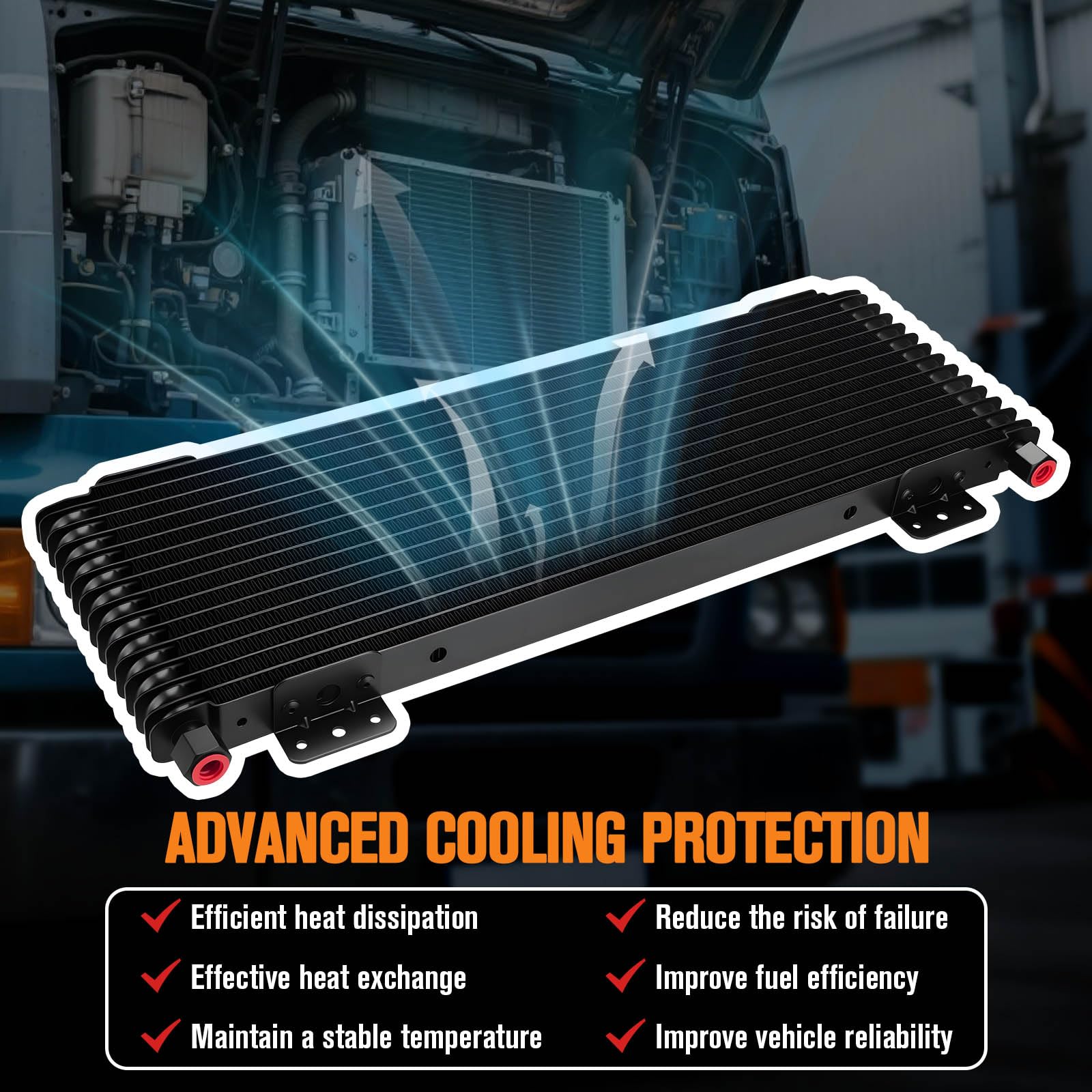 Lucky Seven 40k cooler mounted in a vehicle demonstrates efficient heat management.
