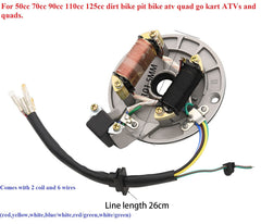 Lucky Seven ATV and dirt bike scene highlighting stator components.