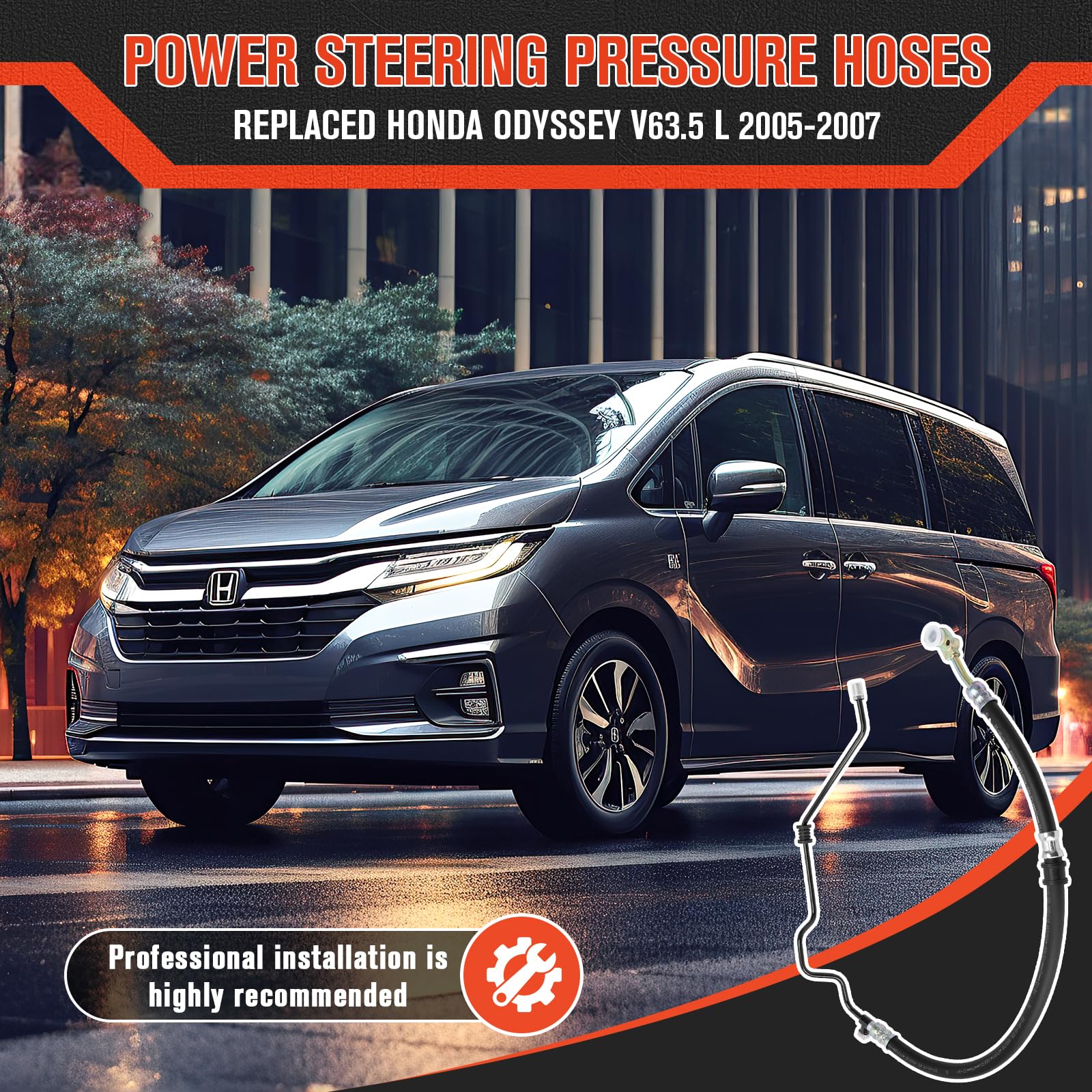 Lucky Seven reinforced rubber layers provide oil resistance in the hose.