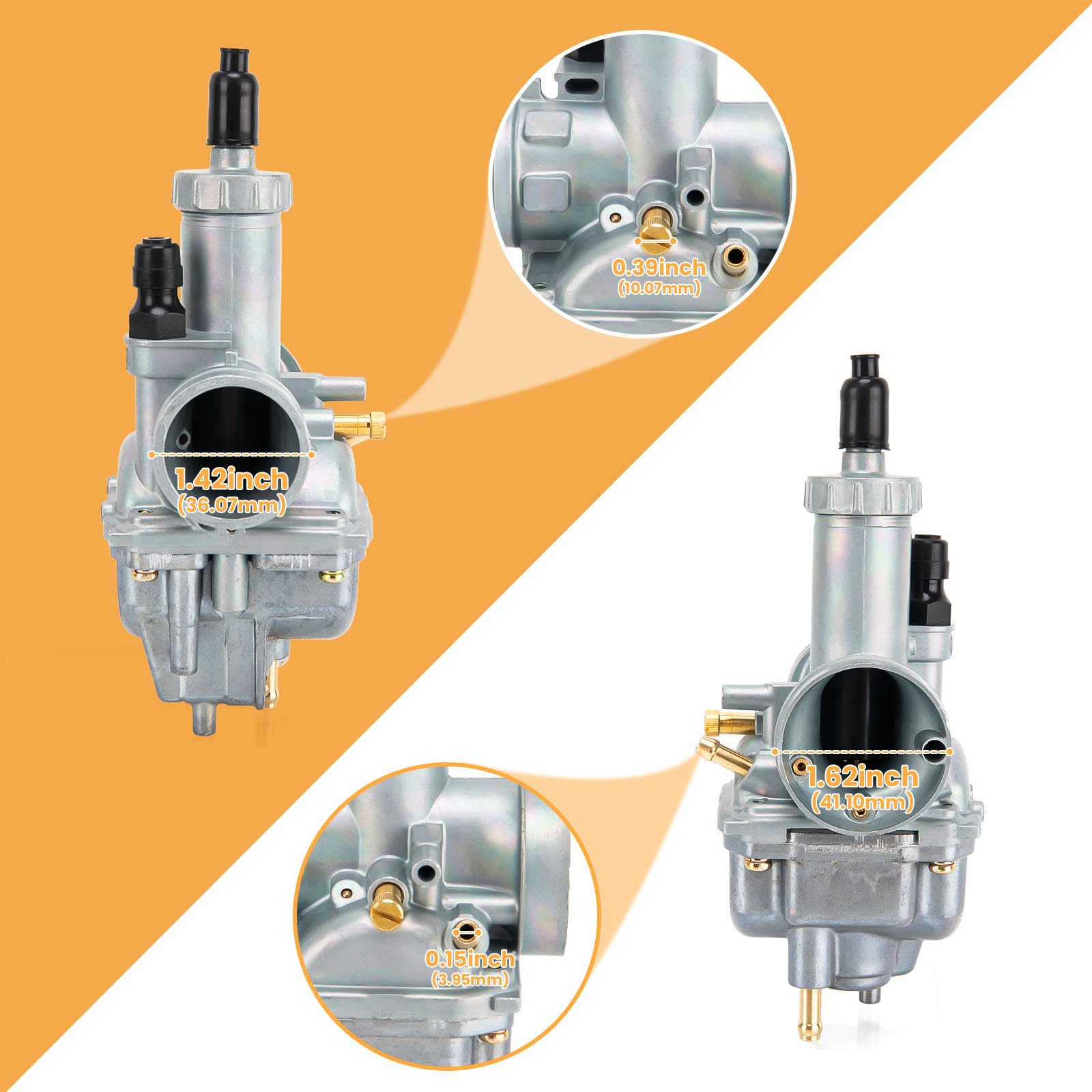 Lucky Seven KLF220A carburetor durable build designed for long-lasting service.