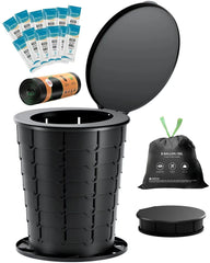 LuckyNov folding toilet seat offers ergonomic comfort for camping.