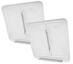 LuckySlycyc 14-inch RV roof vent cover fits snugly, protecting against rain and debris