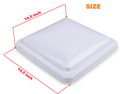 LuckySlycyc 14x14 vent cover replacement for camper, quick upgrade with secure molding