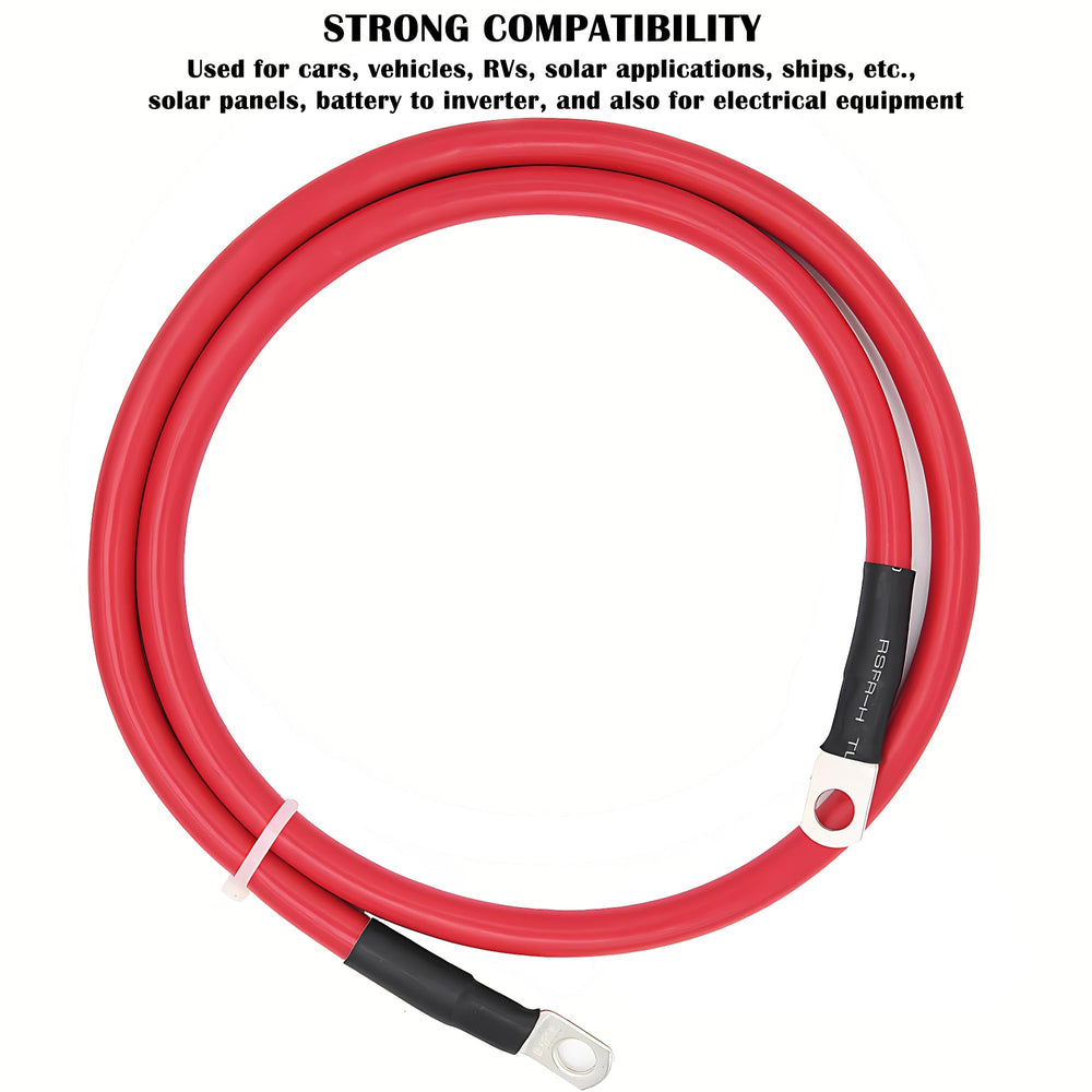 LuckySlycyc insulated battery cable designed for wear resistance on short runs.