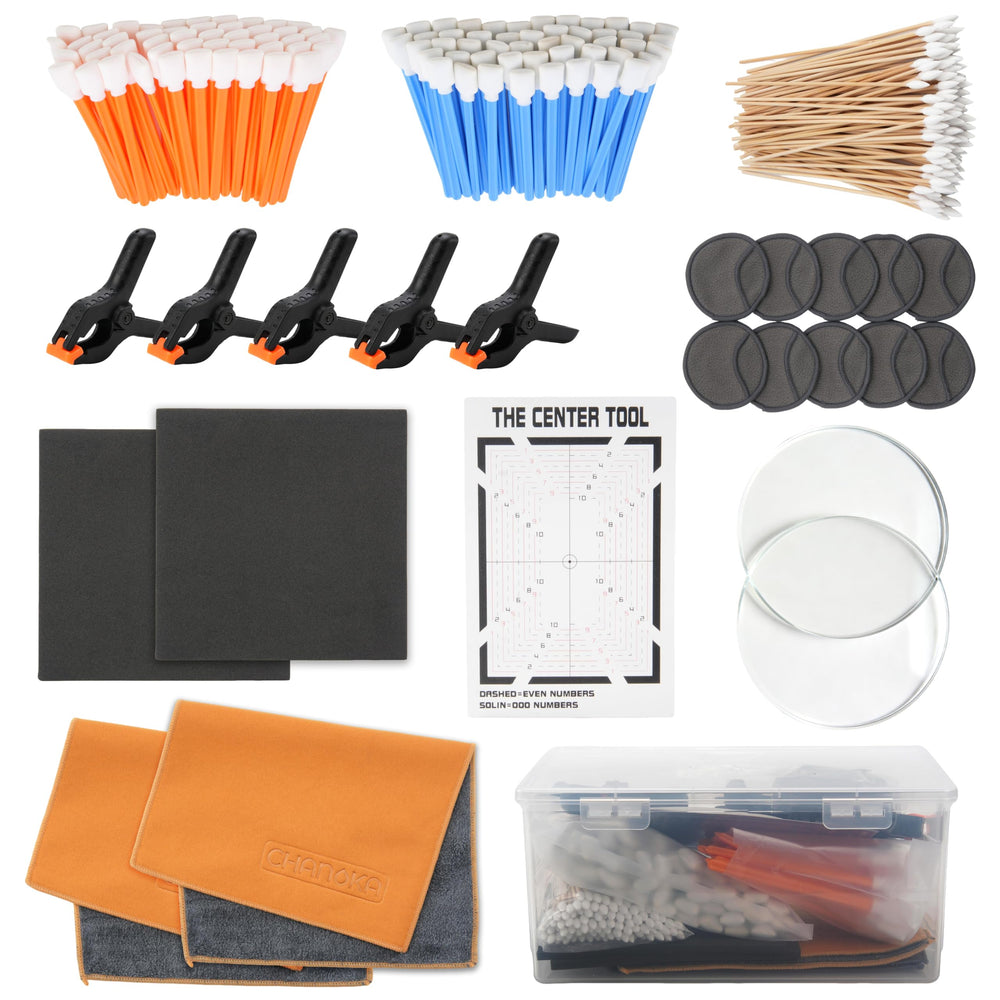 LUVCOSY 223-pcs card care kit box keeps supplies organized for card maintenance.