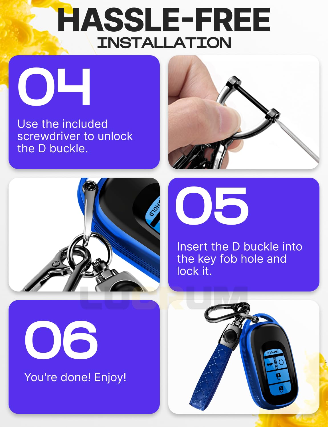 Lucrum compatibility with Honda Accord, Civic, CR-V, HR-V, and Pilot models.
