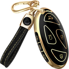 Lucrum Hyundai key fob cover with matte finish enhances grip and style