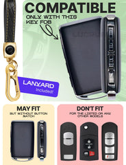 Lucrum Flower Vibe leather keychain clips securely to bags or belts for easy access.