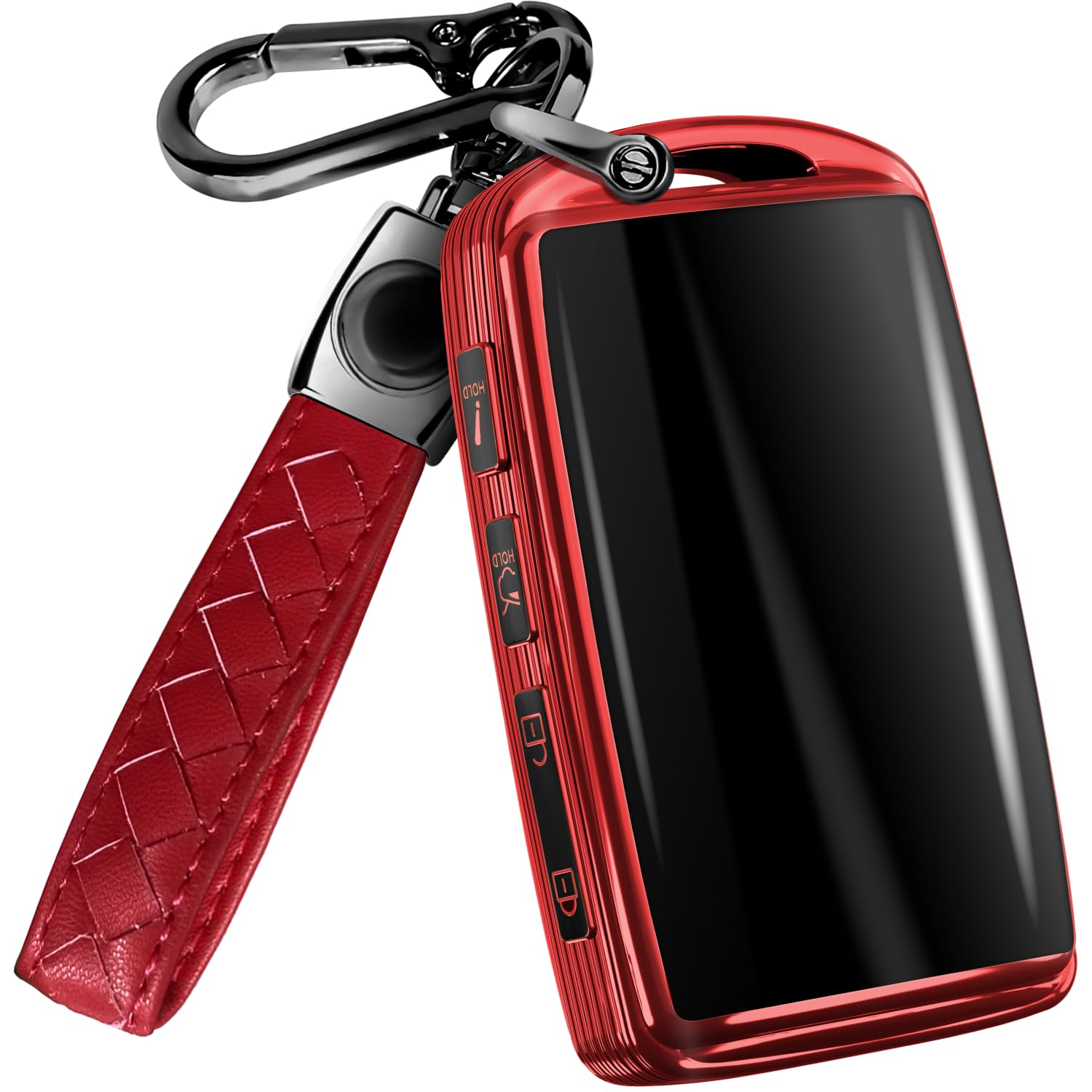 Lucrum Mazda fob cover front view offering sleek protection and grip