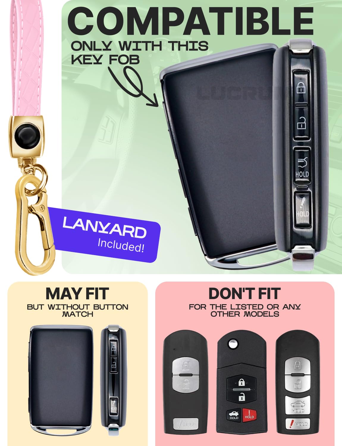 Lucrum TPU material close-up highlights durable, flexible protection for daily driving.