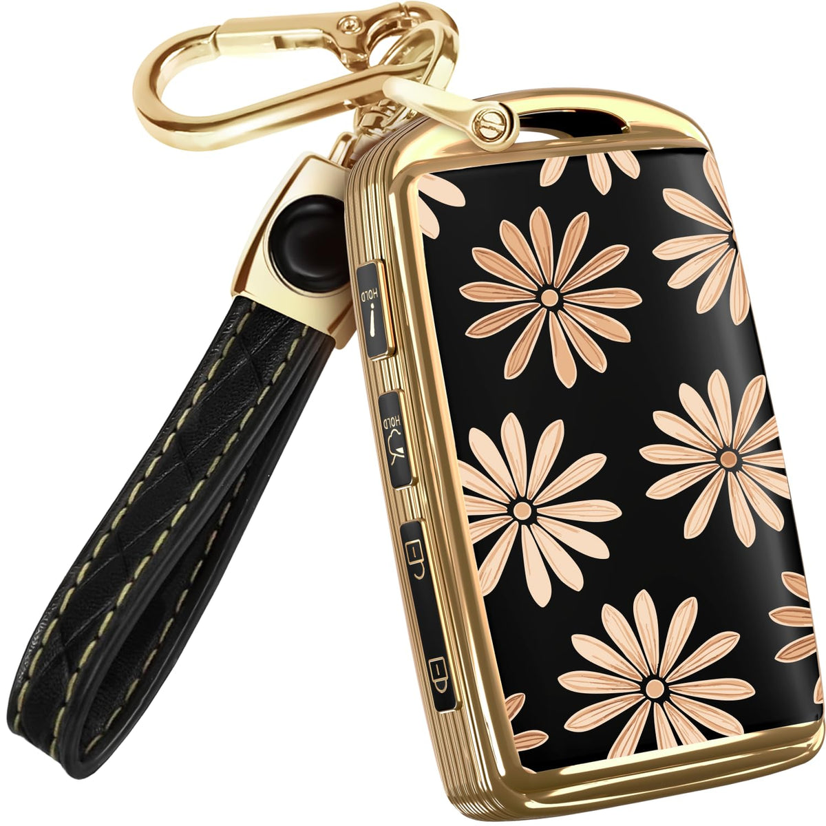 Lucrum Mazda key fob cover with Flower Vibe protects against scratches and daily wear.