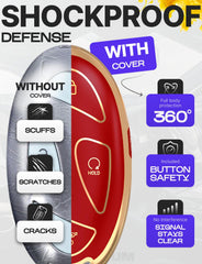Lucrum metal carabiner clip adds versatile attachment options.