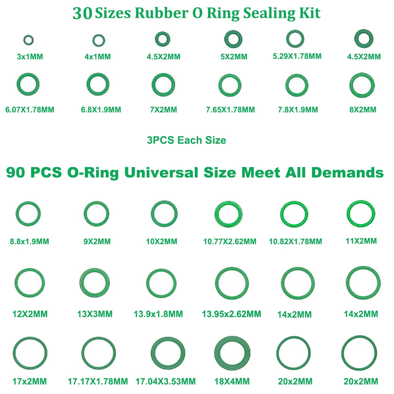 Lucstar sealing washers group highlights nitrile material for durable, leak-resistant seals.