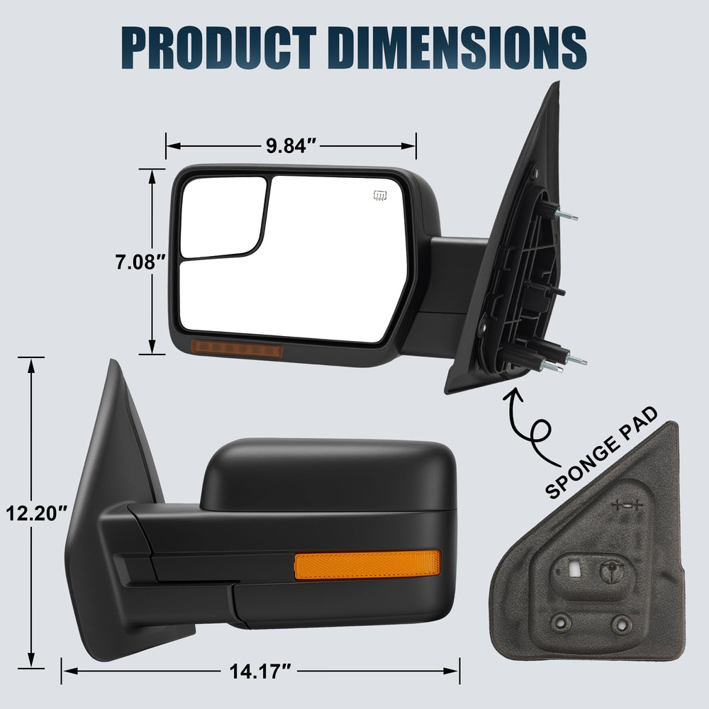 LUCTEND plug-and-play installation mirror for easy upgrading