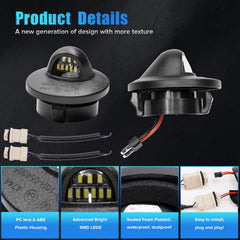 LUDARM LED license plate light plug-and-play connection showing easy swap