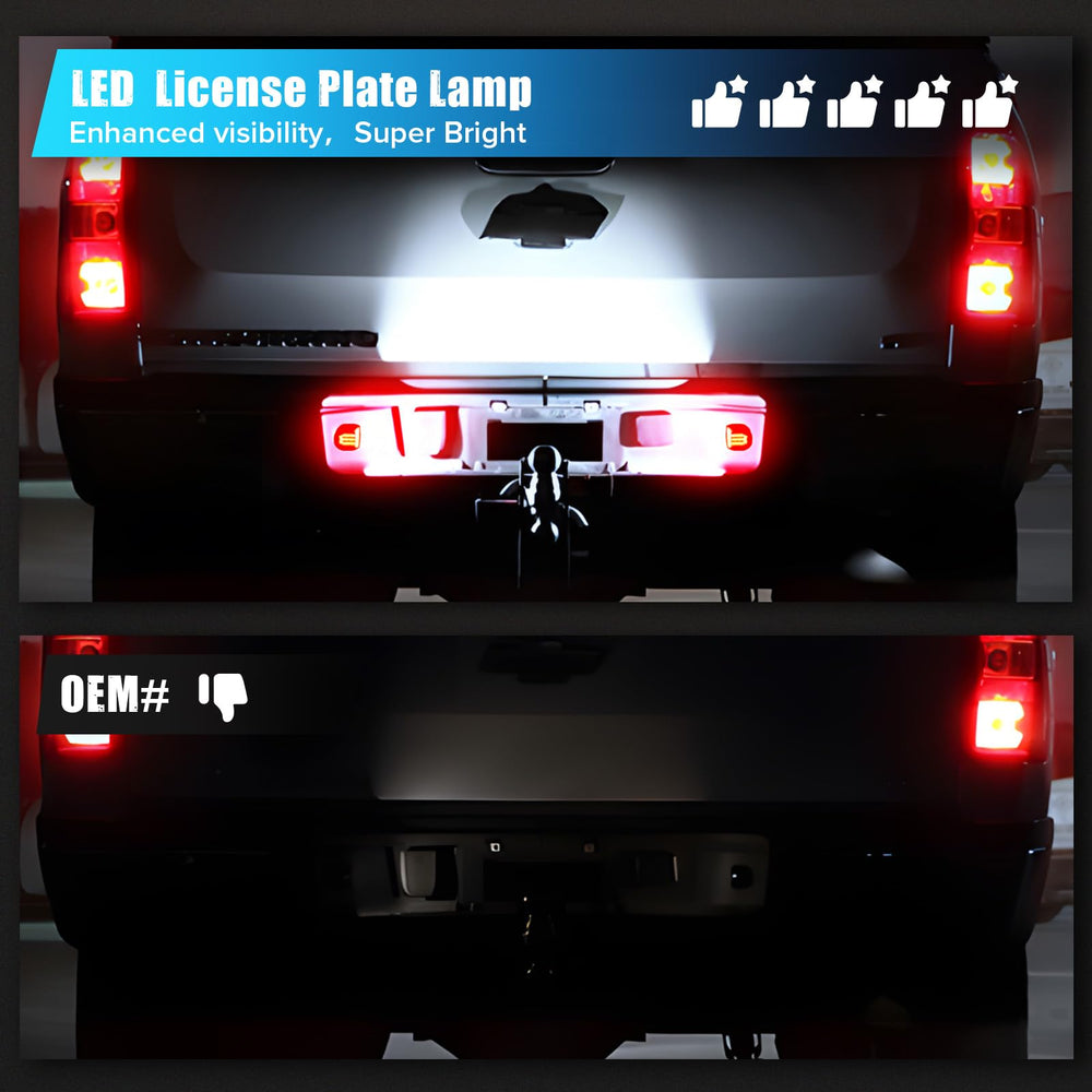 LUDARM LED license plate light plug-and-play setup requires no rewiring