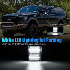 LUDARM LED tow mirror light IP67-rated to withstand dust and water