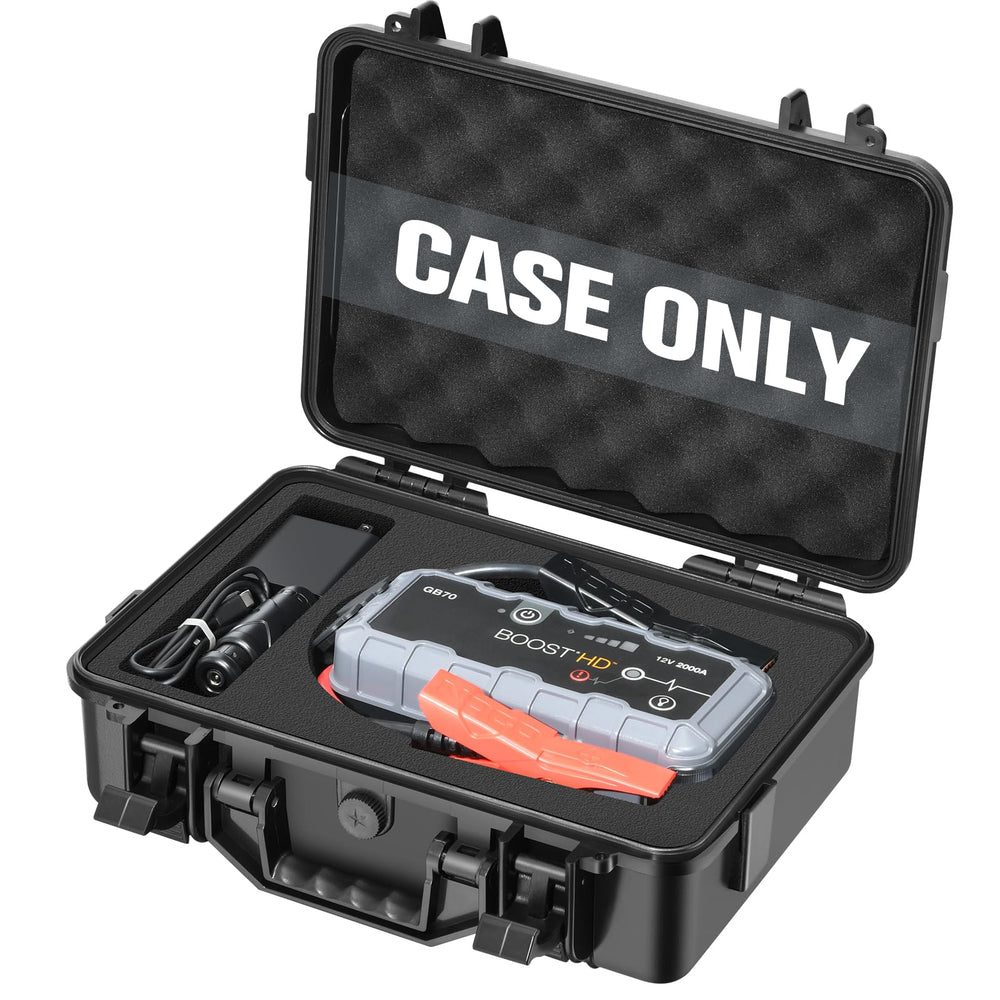 LUGECASE hard-shell case for NOCO Boost GB70/GBX75 protects your jump starter on the road.