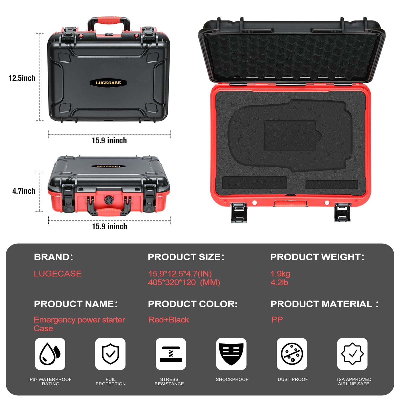 Lugecase case protects GB150 from dust and moisture during travel