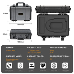 LUGECASE rugged exterior shields GB70/GBX75 from dust and moisture.