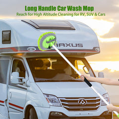 LUKCOZMO microfiber chenille head close-up enhances dirt pickup without scratching surfaces.