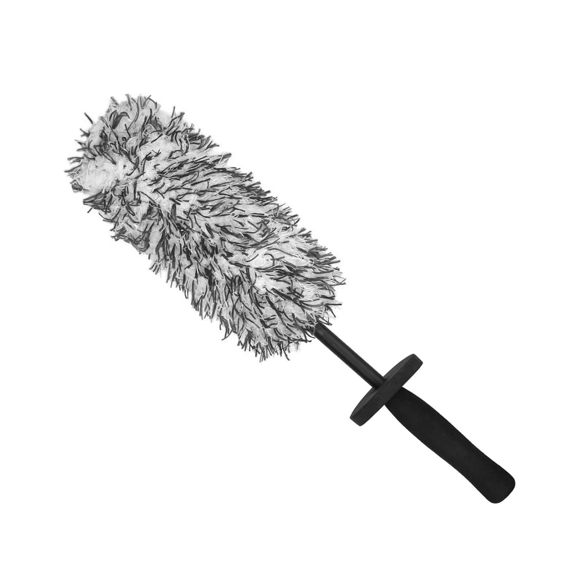 LUKCOZMO rim brush with soft fiber for scratch-free wheel cleaning