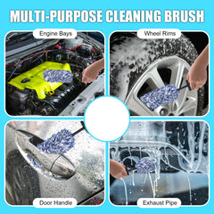 LUKCOZMO soft synthetic wool brush provides high absorbency for cleaning.