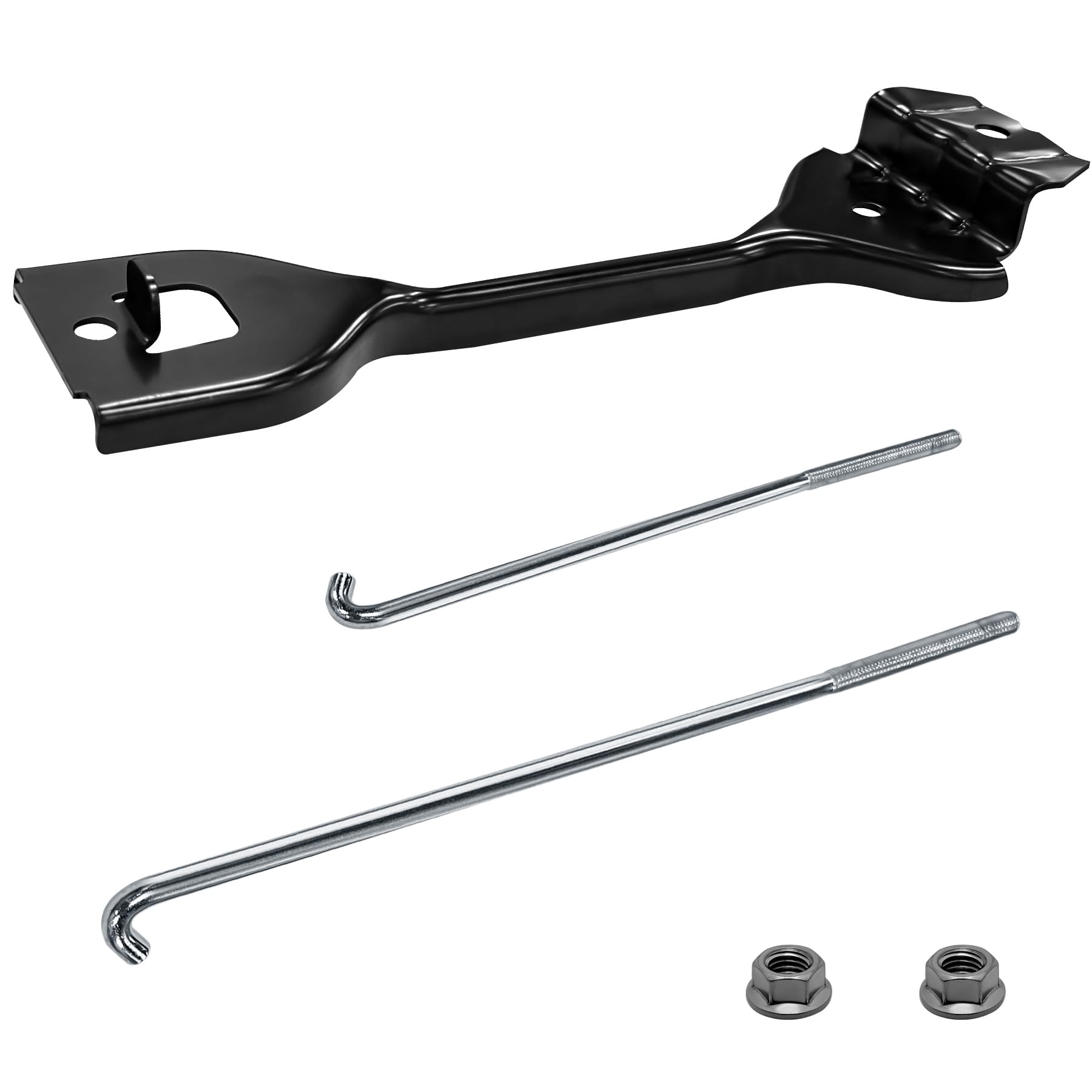 LukeTarp battery hold-down kit assembly for Subaru models, keeps battery secure during driving.