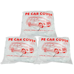 LuliKa clear car cover, side view, universal fit for dirt and dust protection.
