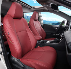 LuLuDa wine red RAV4 VENZA front seat cover protects against spills