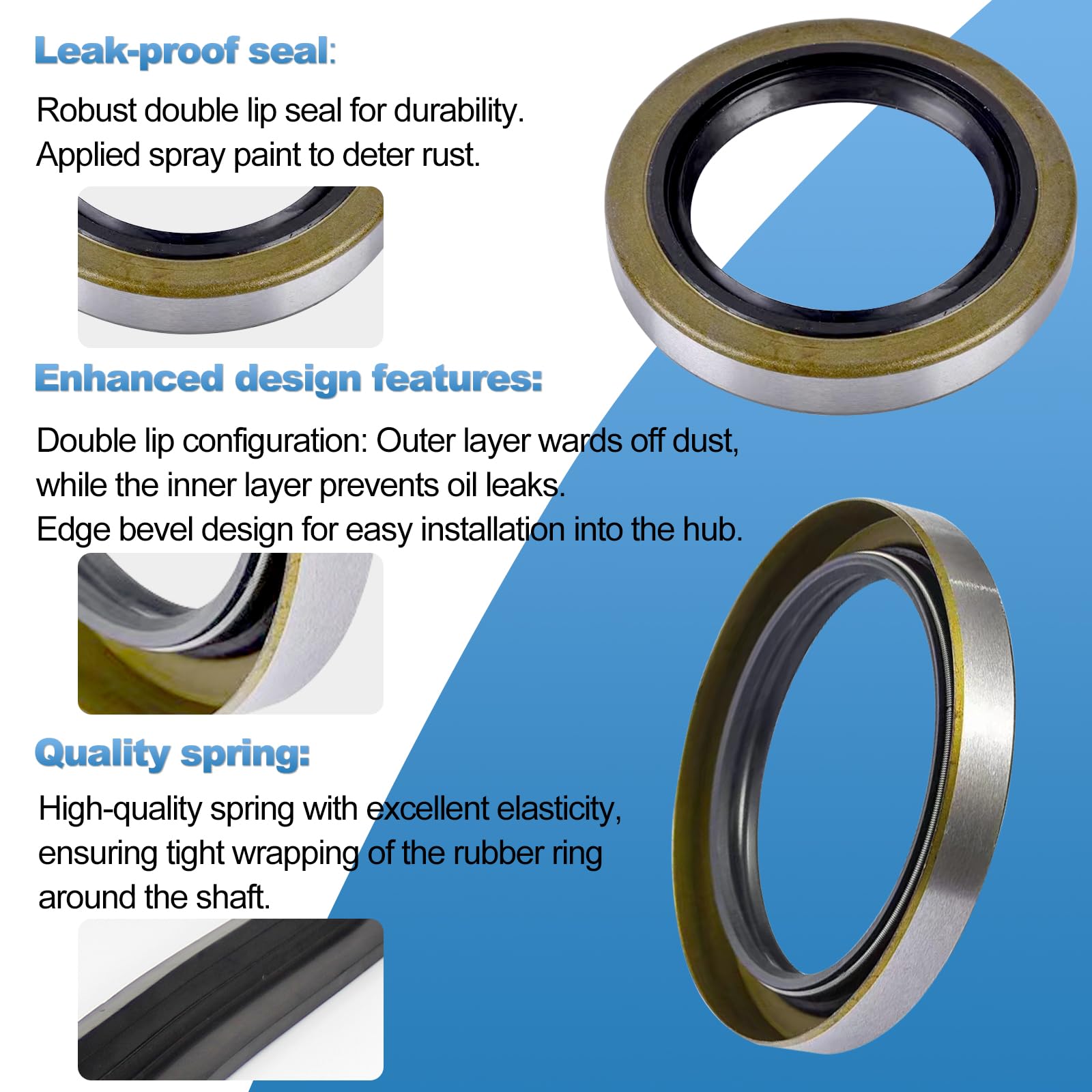 Lumanious grease seal 171255TB protects bearings from moisture and contamination