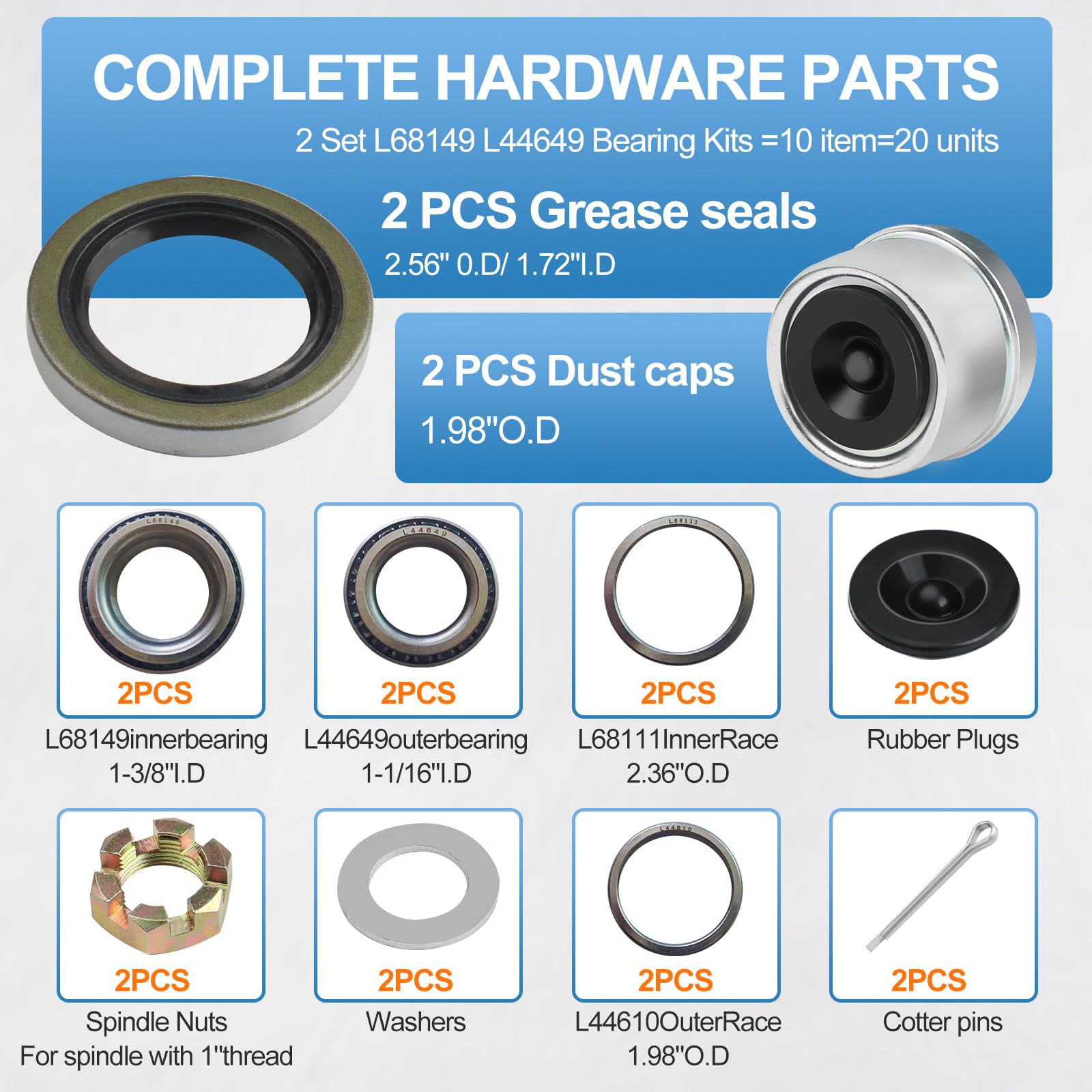 Lumanious inner race L68111 supports precise hub alignment for dependable operation