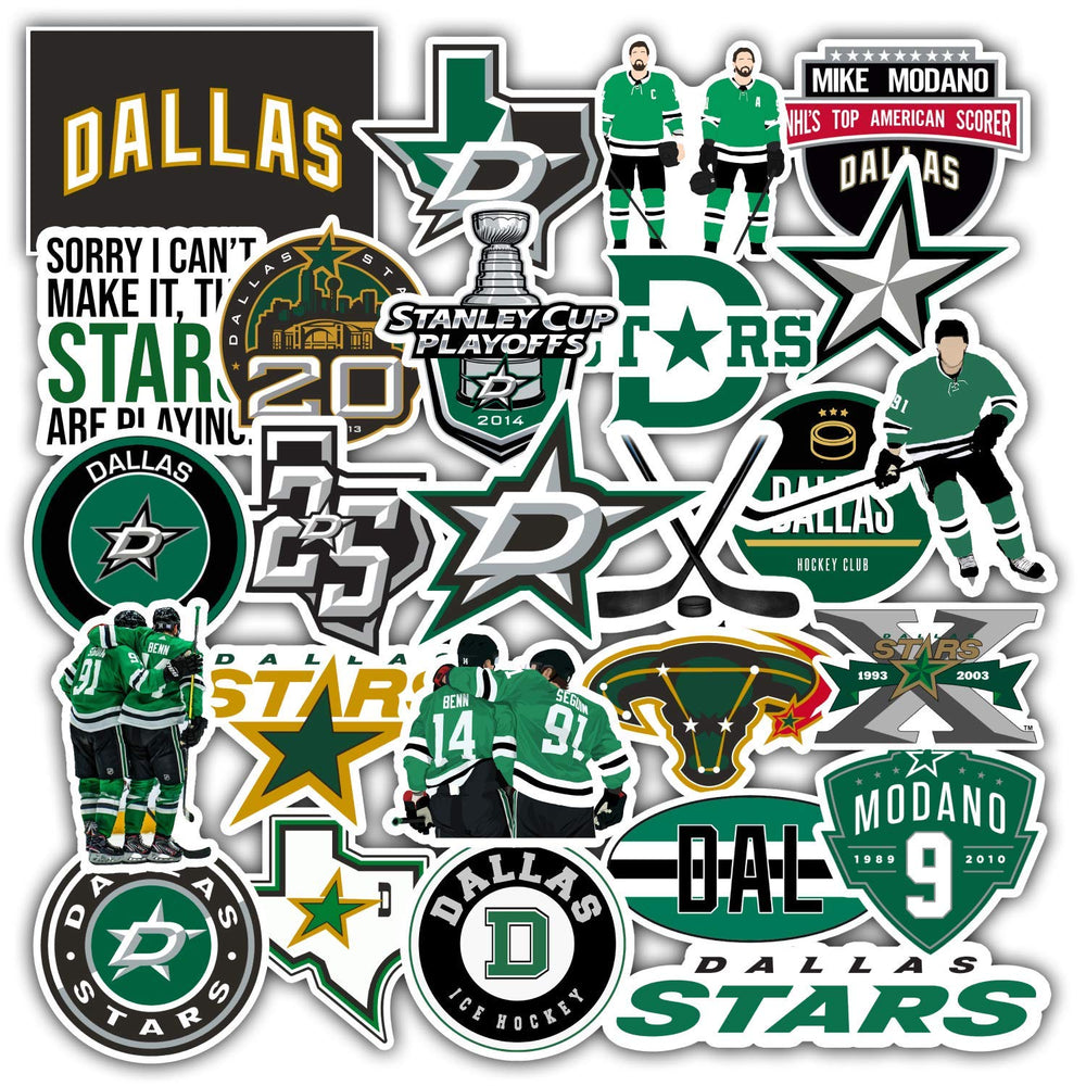 LUMASERIES Dallas Stars stickers pack for laptops and notebooks; add personal flair.