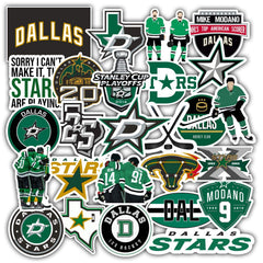 LUMASERIES Dallas Stars stickers pack for laptops and notebooks; add personal flair.