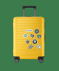 LUMASERIES vinyl decals provide durable, removable decoration for water bottles.