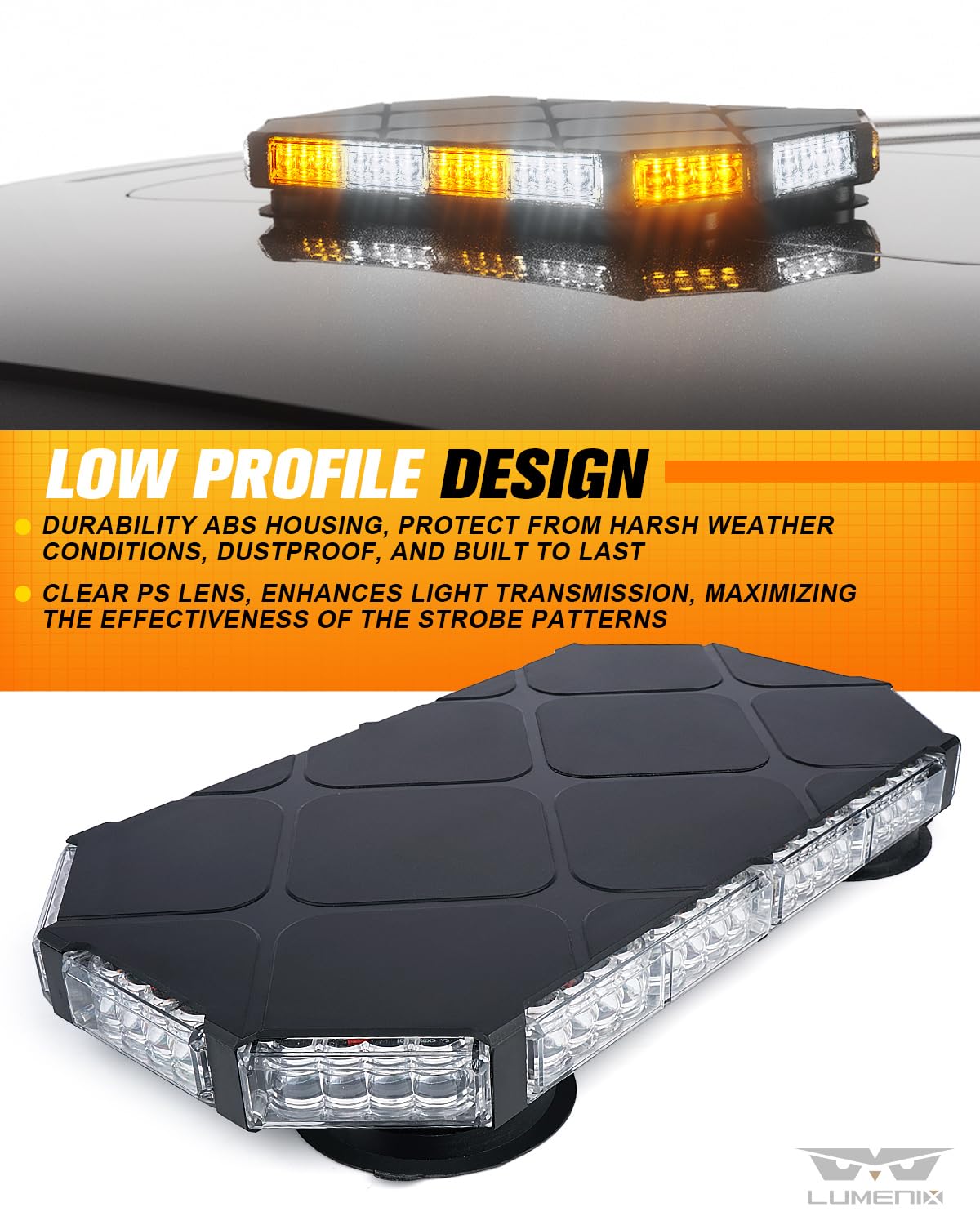 LUMENIX cigarette lighter adapter enables quick on/off with 16 flashing patterns